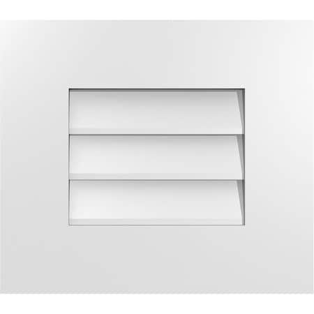 Ekena Millwork Vertical Surface Mount PVC Gable Vent: Non-Functional, w/ 3-1/2"W x 1"P Standard Frame, 16"W x 14"H GVPVE16X1401SN